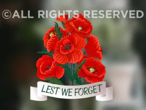 Anzac Day Window Sticker,